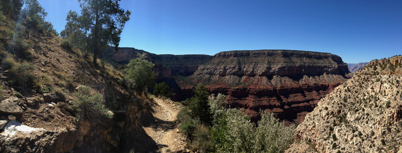 Panoramic view of the Hermit Trail