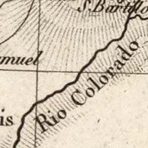 Thumbnail image of old map showing Rio Colorado