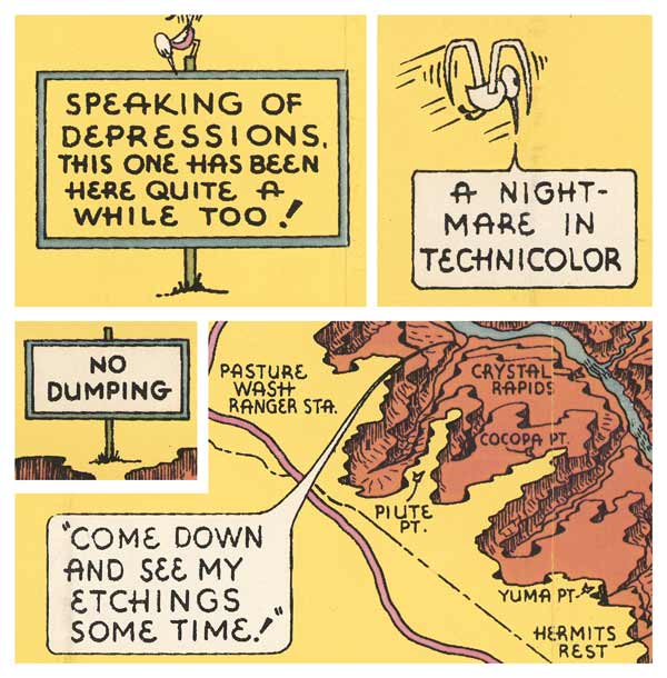 Details from Lindgren's map: Jokes that make sense.